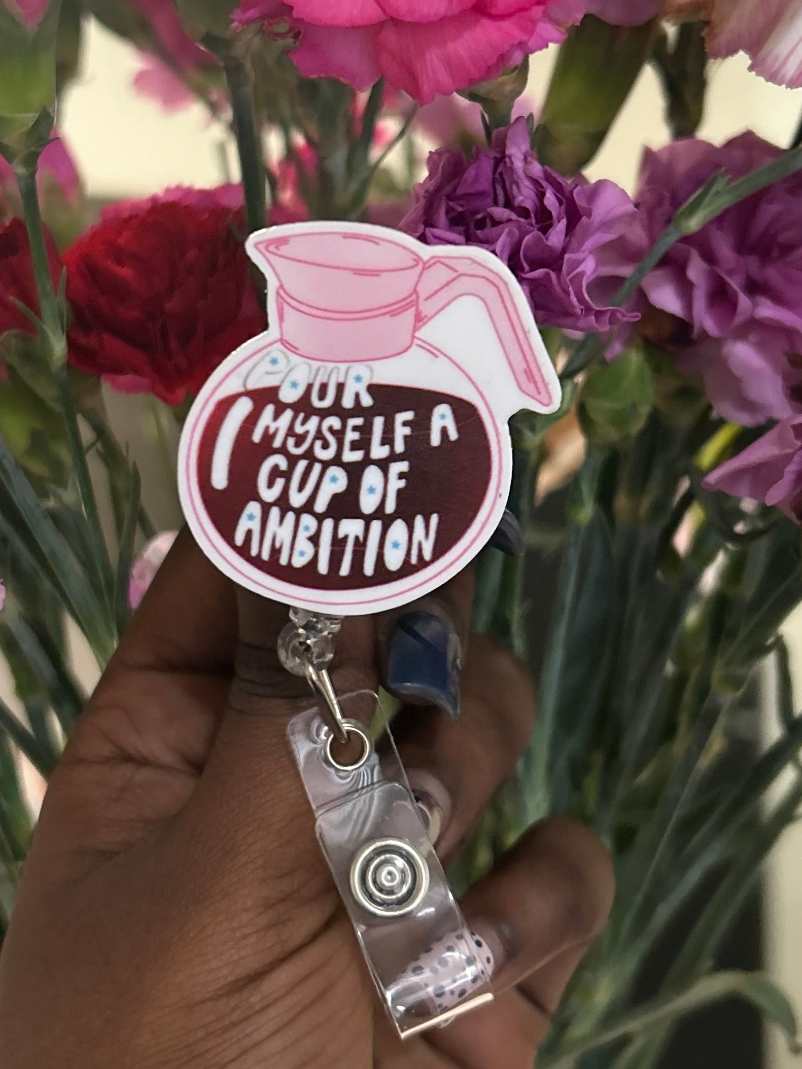 A little pick me up Badge Reel